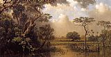 Martin Johnson Heade The Great Florida Marsh painting